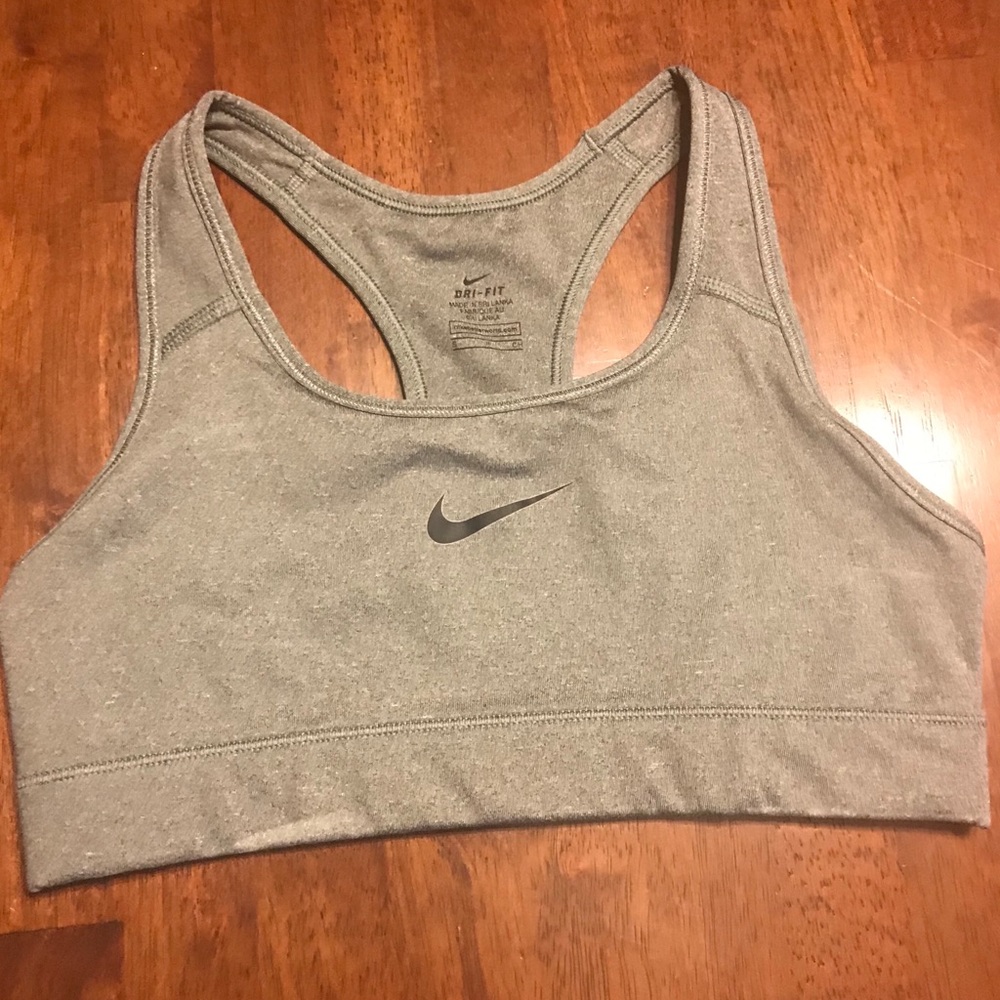 Gray Nike Pro Sports Bra